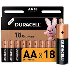 Батарейки DURACELL Basic АА в упаковке, 18 штук
