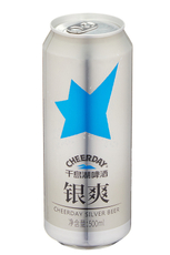 Пиво Cheerday Silver светлое, 0.5л