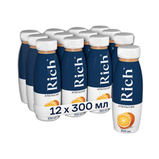 Нектар Rich апельсиновый, 300мл x 12 шт