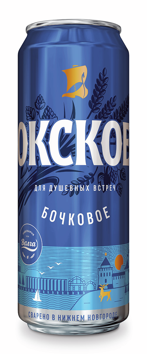 Пиво Окское бочковое, 0.43л