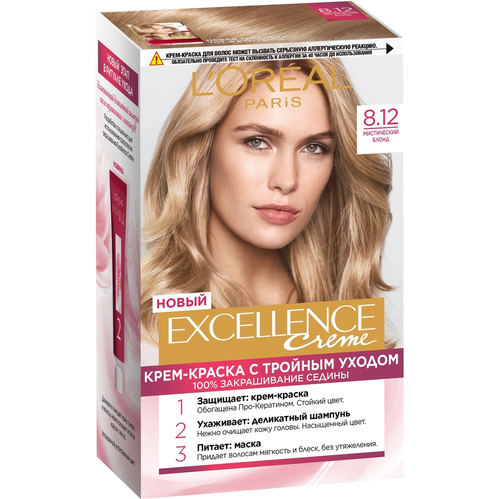 Изображение товара Крем-краска L'Oreal Paris Excellence Мистический блонд 8.12 176мл