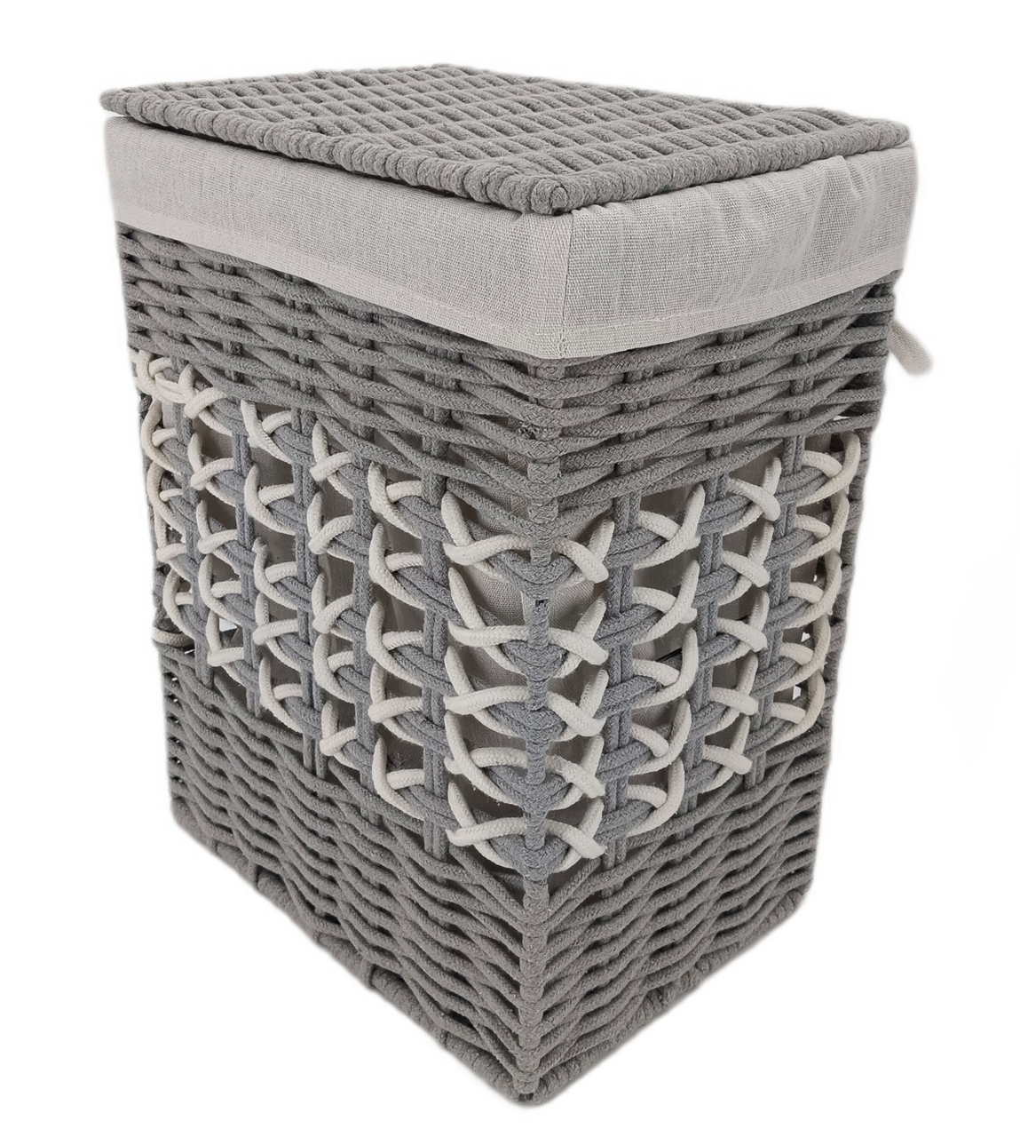 Tarrington House Корзина для хранения Knit плетеная серая размер M, 350 x 250 x 450см