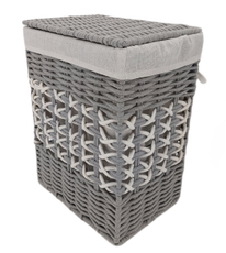 Tarrington House Корзина для хранения Knit плетеная серая размер M, 350 x 250 x 450см