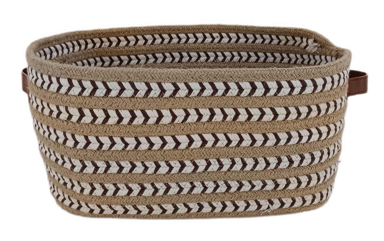 Tarrington House Корзина для хранения Boho со шнуровкой с ручкой серая размер M, 320 x 220 x 160см