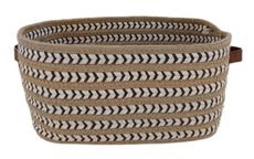 Tarrington House Корзина для хранения Boho со шнуровкой с ручкой серая размер M, 320 x 220 x 160см