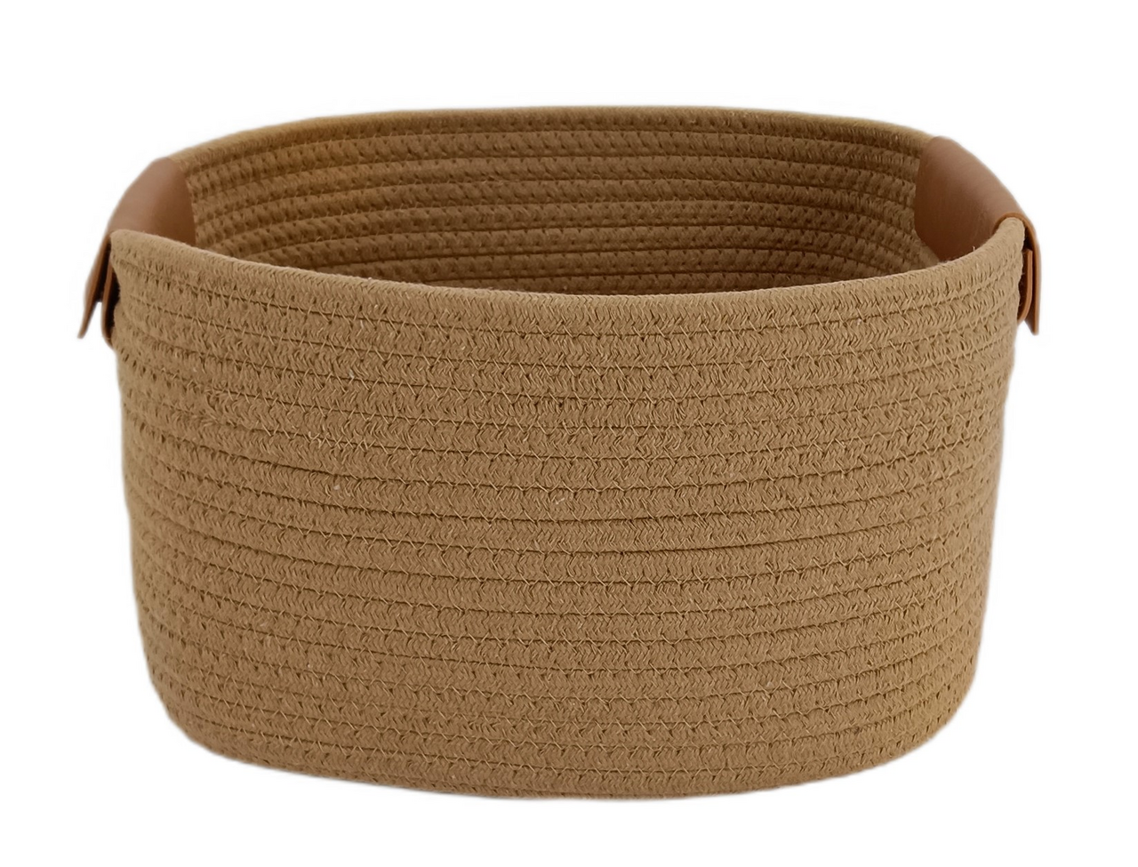 Tarrington House Корзина для хранения Deco с бежевой шнуровкой размер M, 310 x 260 x 180мм