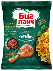 Лапша быстрого приготовления Биг ланч соте с курицей, 75г