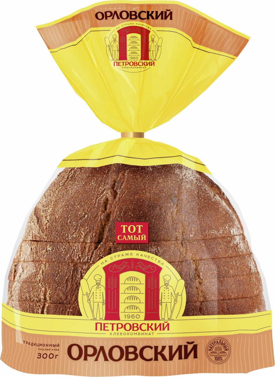 Хлеб Петровский ХК Орловский нарезной, 300г