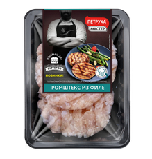 Ромштекс из филе цыпленка-бройлера Петруха мастер охлажденный, 250г