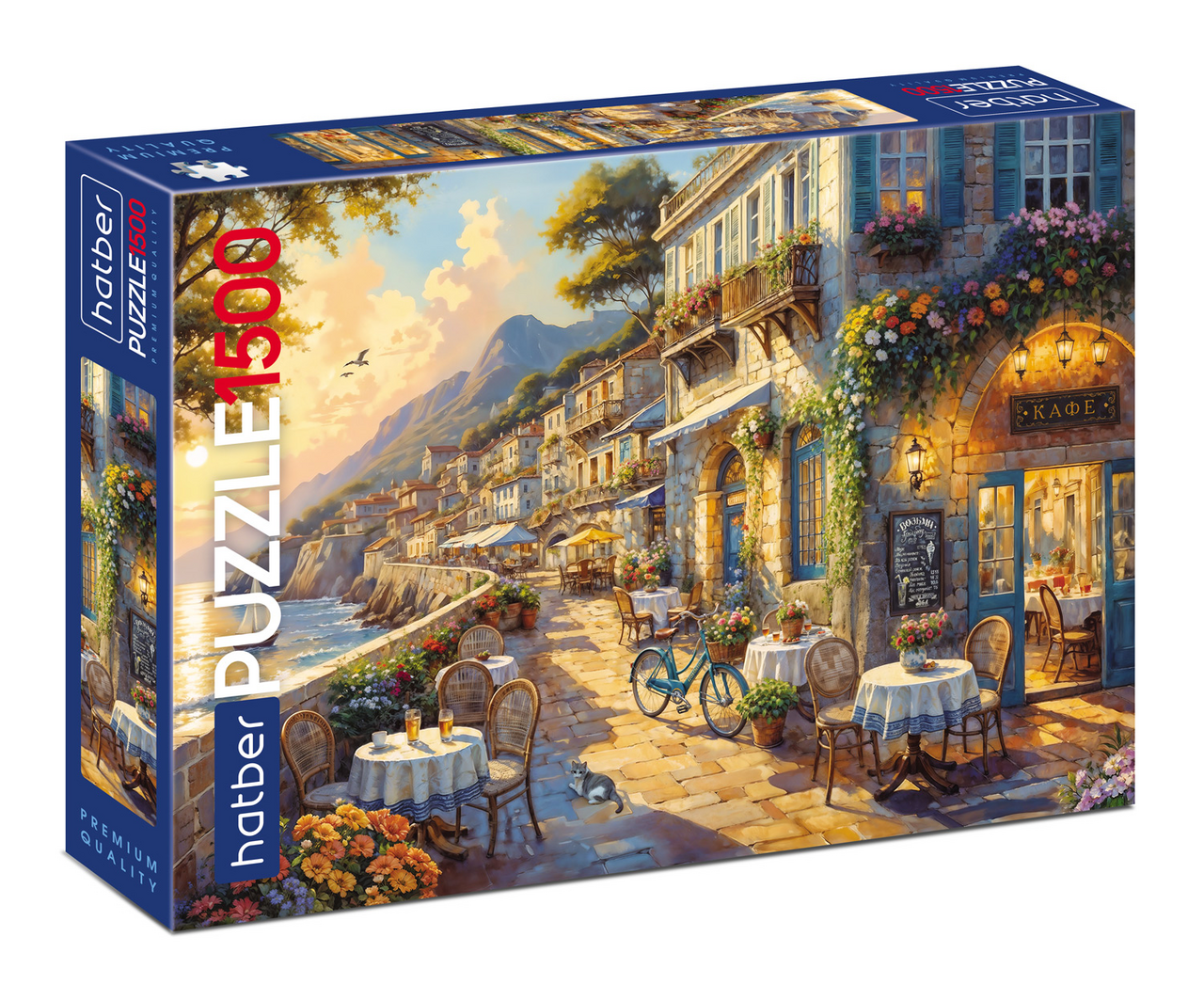 Пазлы Hatber Живописная набережная 1500 элементов А1Ф, 830 x 580мм