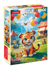 Пазлы Hatber Maxi Праздник на полянке для детей 30 элементов А4Ф, 210 x 290мм