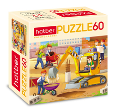 Пазлы Hatber Стройка для детей 60 элементов А5Ф, 230 x 165мм