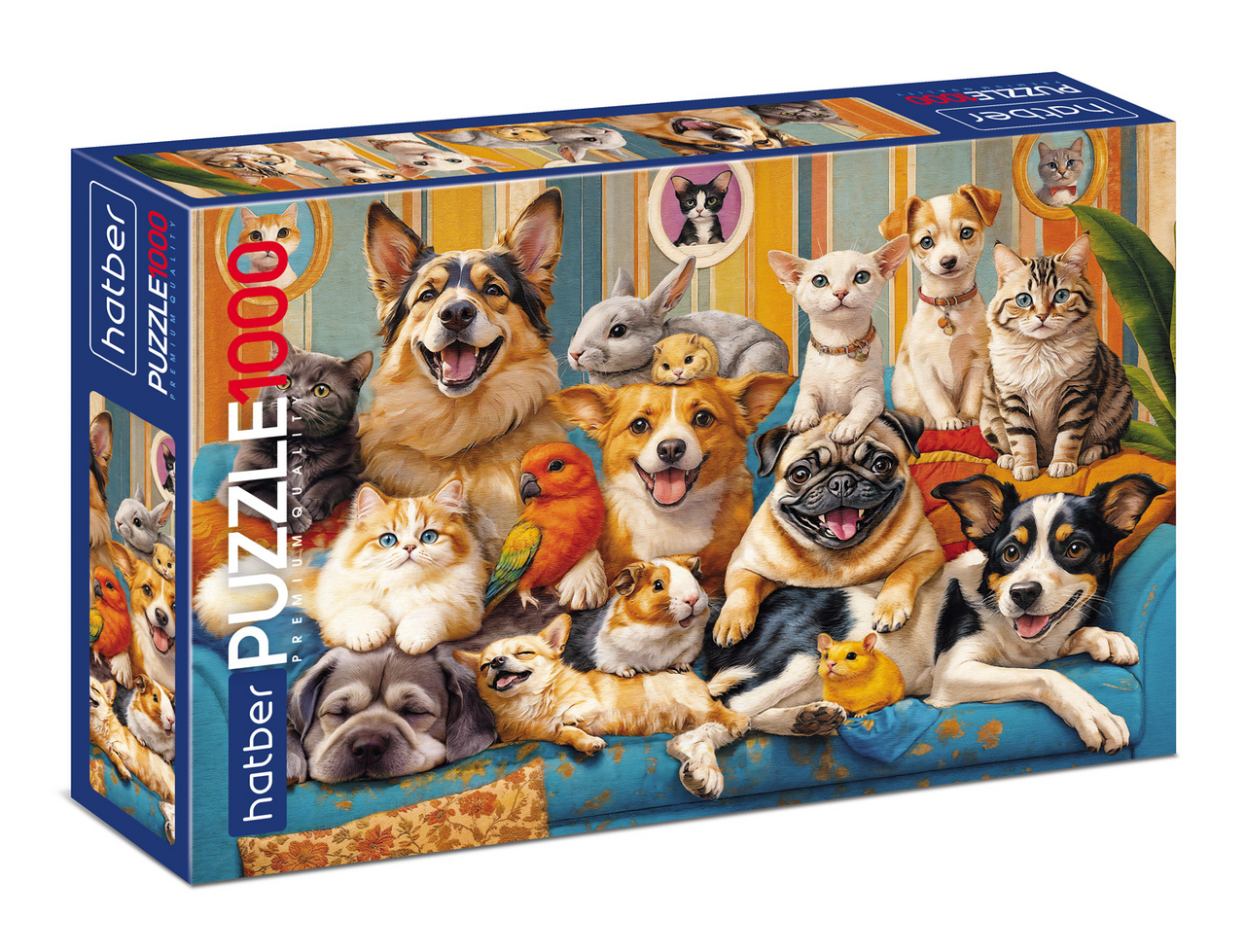 Пазлы Hatber Ушастая фотосессия 1000 элементов А2Ф, 680 x 480мм