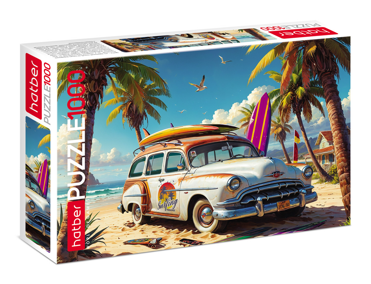 Пазлы Hatber Surf Travel 1000 элементов А2Ф, 680 x 480мм