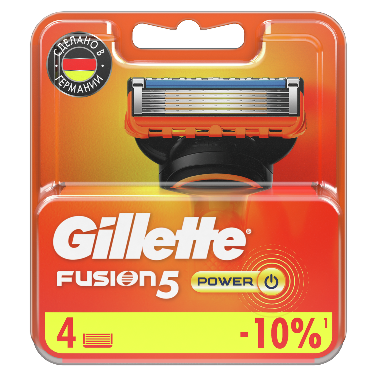 Изображение товара Кассета для бритвенного станка Gillette Fusion Power, 4шт