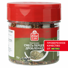 Fine Life Приправа смесь перцев дробленая, 75г