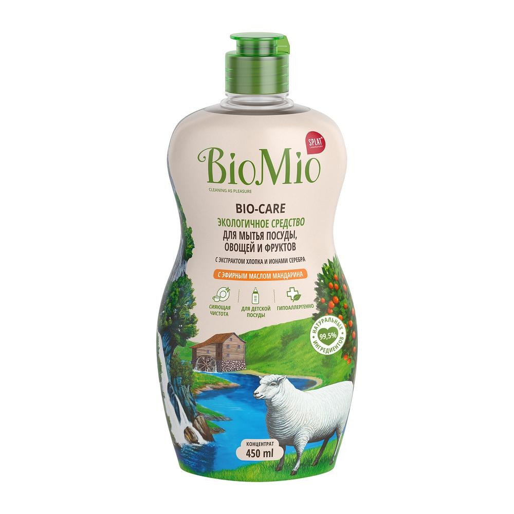 Изображение товара Средство для мытья посуды BioMio Bio-Care Мандарин, 450мл