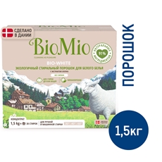 Стиральный порошок BioMio для белого белья, 1.5кг