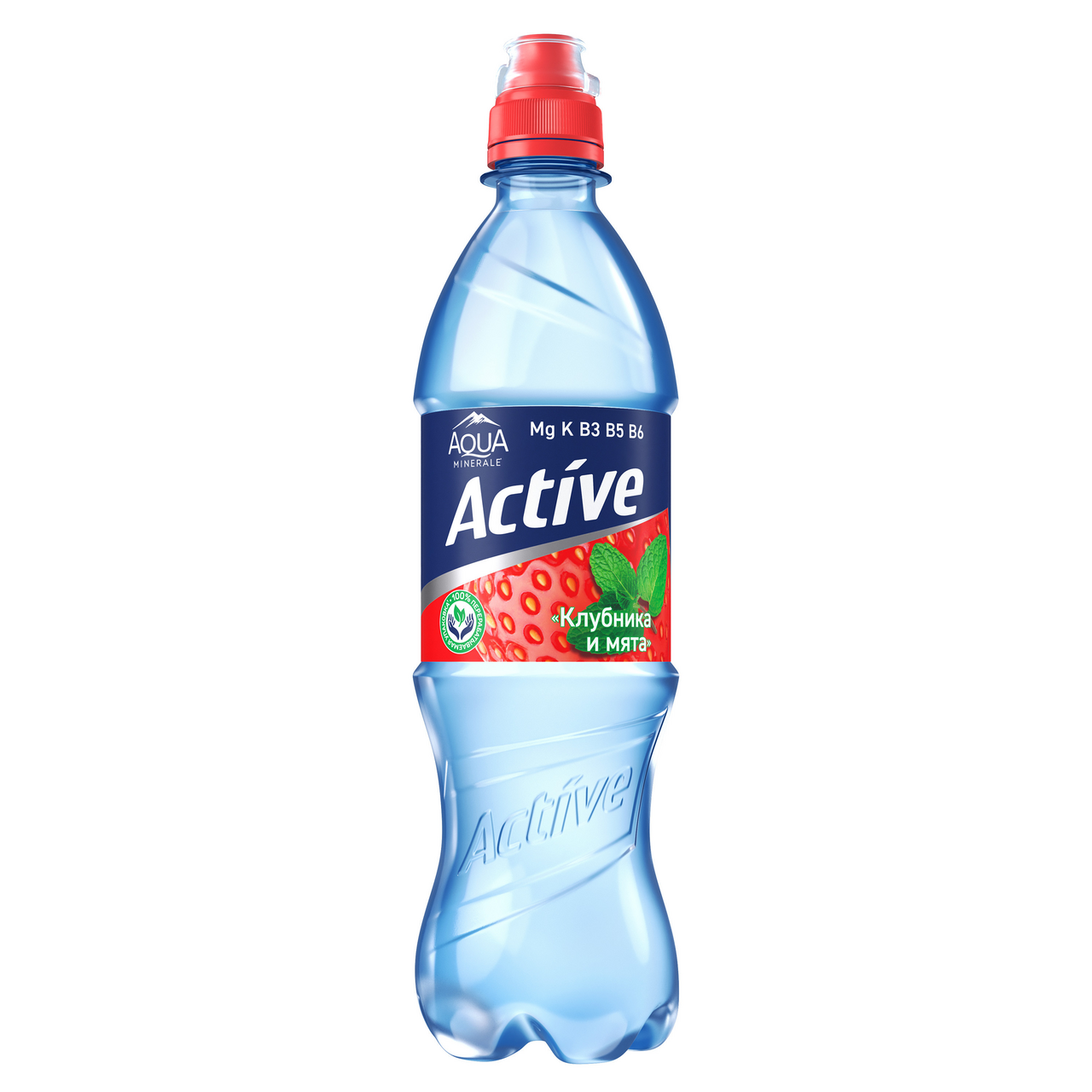 Изображение товара Вода Aqua Minerale Fresh Active с клубникой и мятой негазированная, 500мл