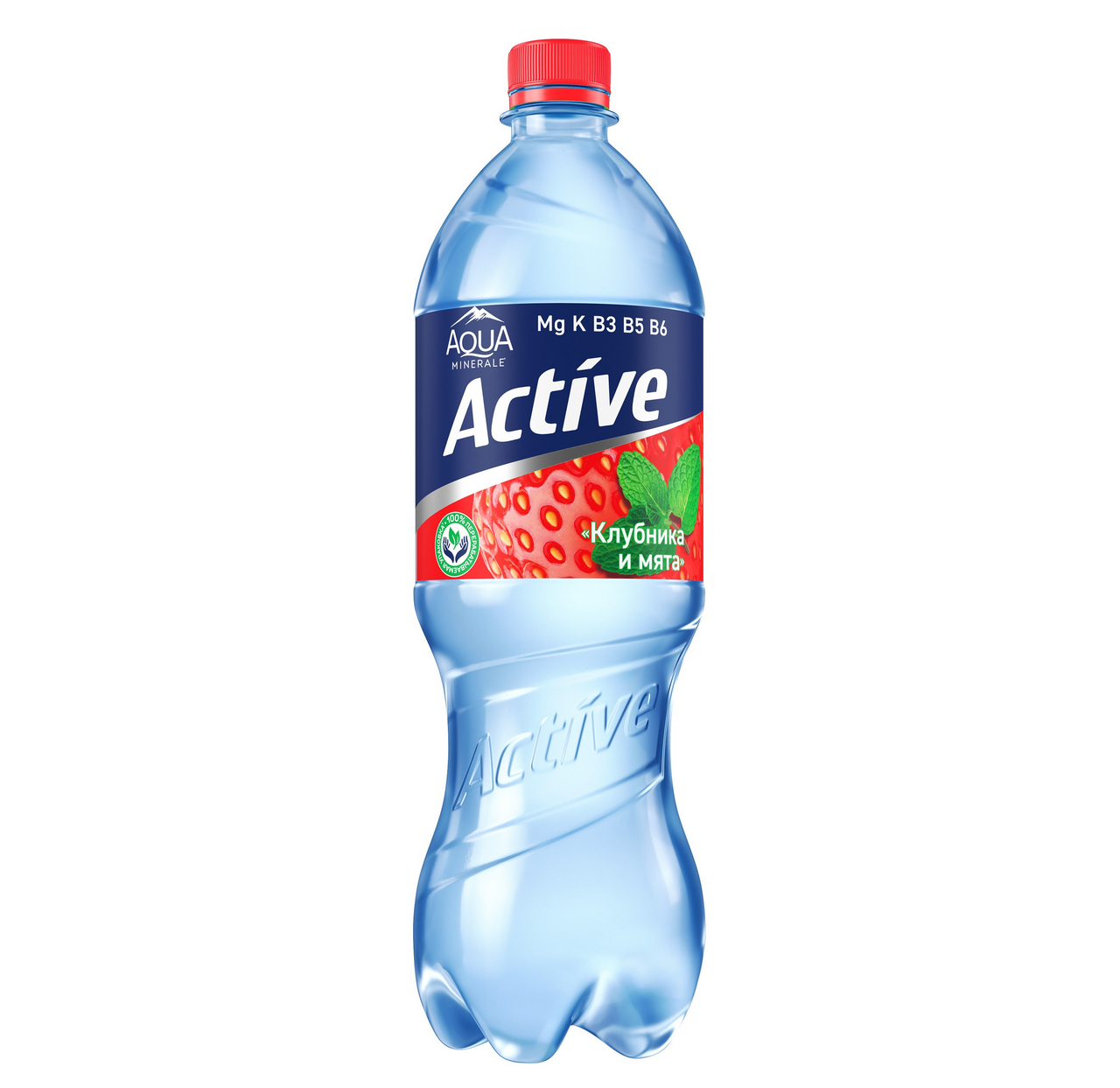 Изображение товара Вода Aqua Minerale Fresh Active с клубникой и мятой негазированная, 1л