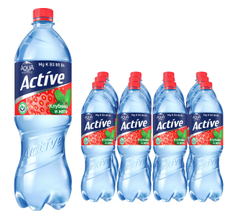 Вода Aqua Minerale Fresh Active с клубникой и мятой негазированная, 1л x 12 шт