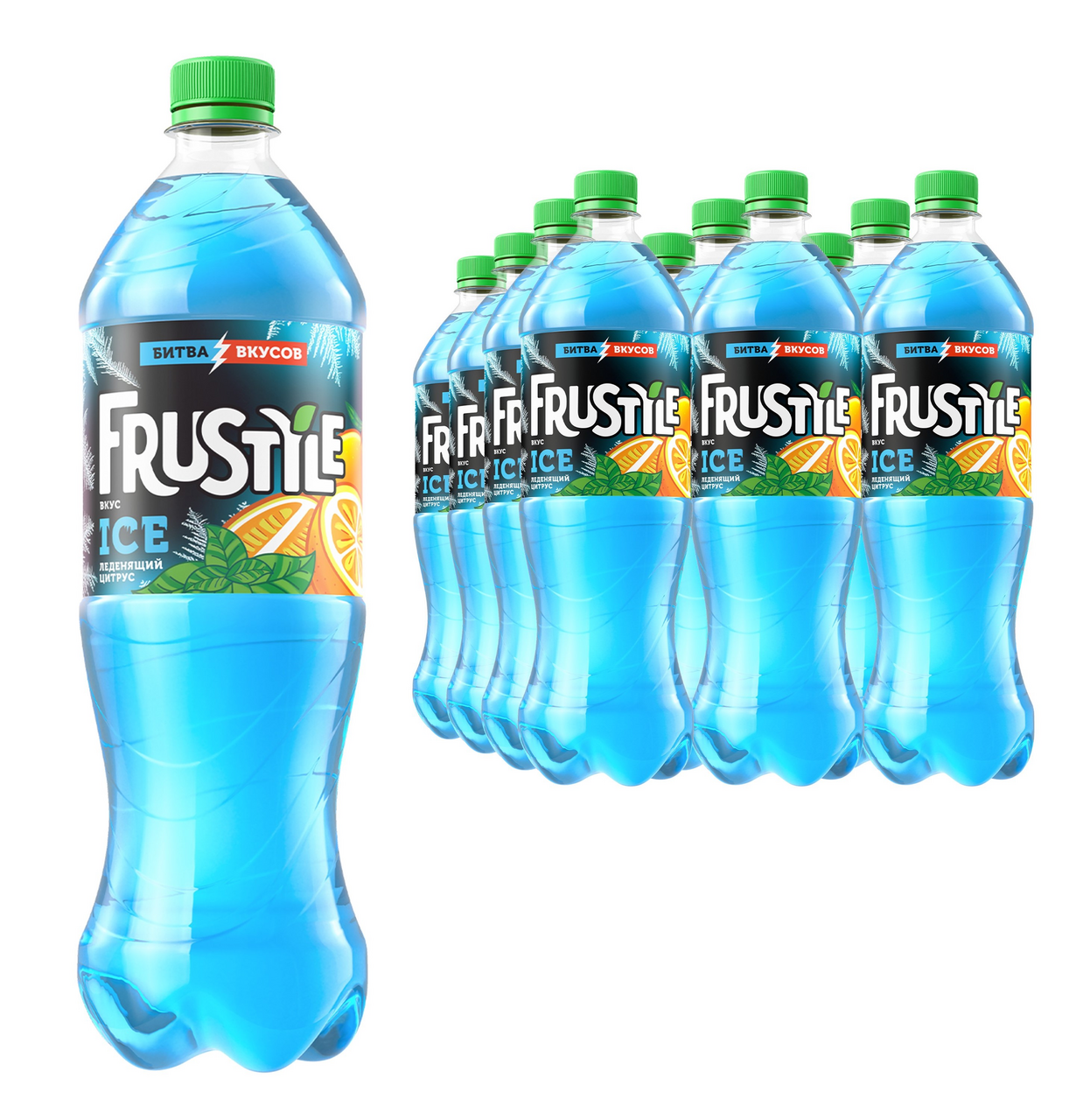 Напиток Frustyle Леденящий цитрус газированный, 1л x 12 шт