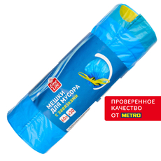 Fine Life Пакеты для мусора с завязками 25мкм 30шт, 60л