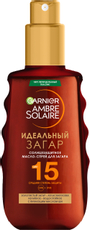 Масло-спрей для загара Garnier Ambre Solaire солнцезащитное SPF15, 150мл