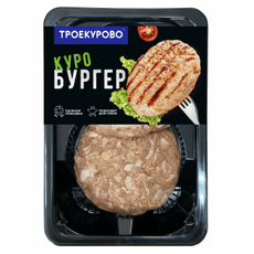 Котлета из мяса цыпленка-бройлера Троекурово Куробургер охлажденная, 300г