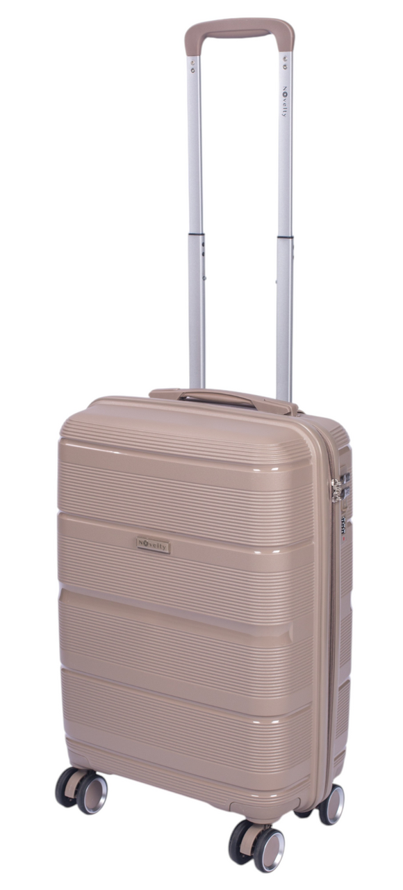 Чемодан Novelty Lines Шампань размер S 4 колеса, 36.5 x 22.5 x 56см