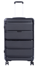 Чемодан Triplus Nova черный размер L 4 колеса, 49 x 31 x 75см