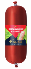 Колбаса Владимирский стандарт Рубская со шпиком вареная, ~1.4кг