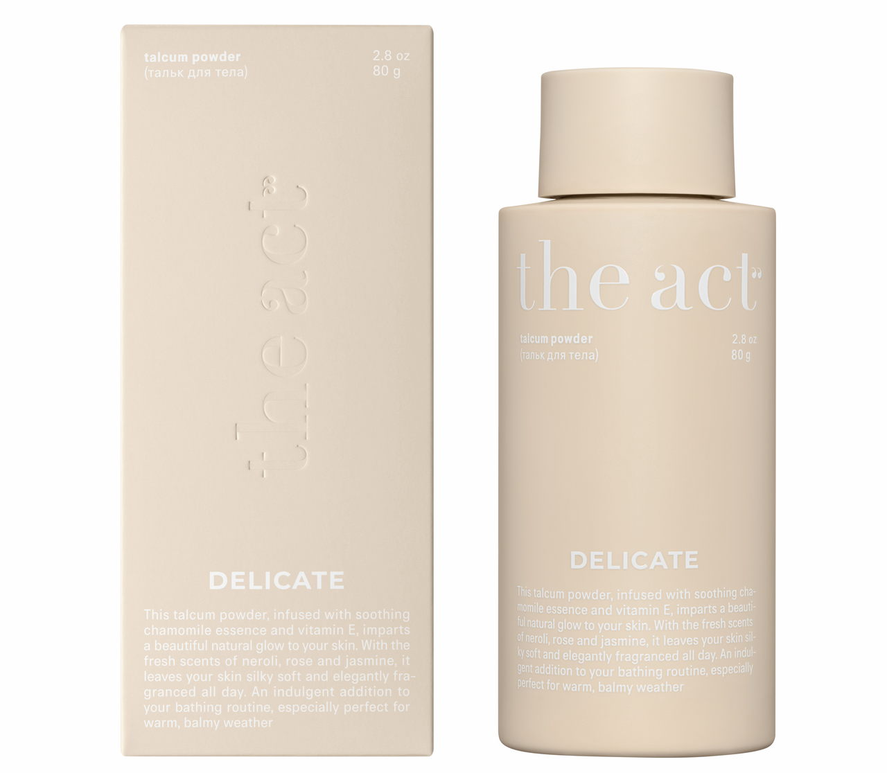 Тальк для тела The Act Delicate, 80г