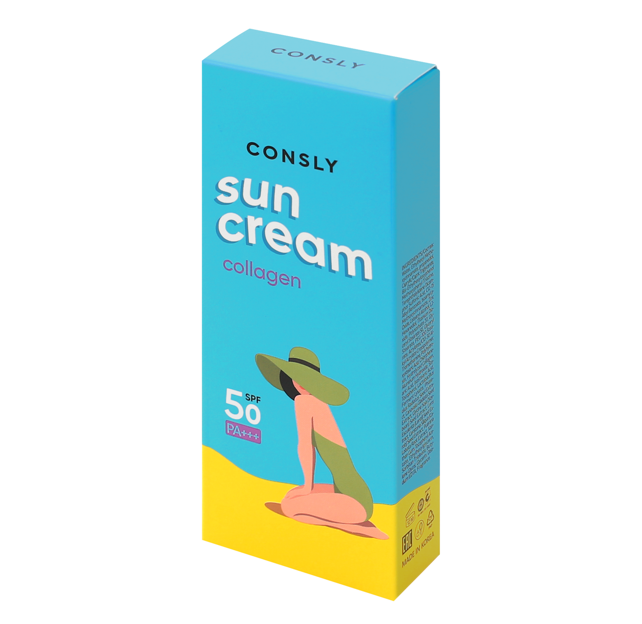 Крем Consly солнцезащитный с морским коллагеном SPF50, 50мл