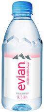 Вода Evian питьевая негазированная, 330мл