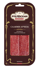 Салями Рублевский Лучеза сырокопченая нарезка, 70г