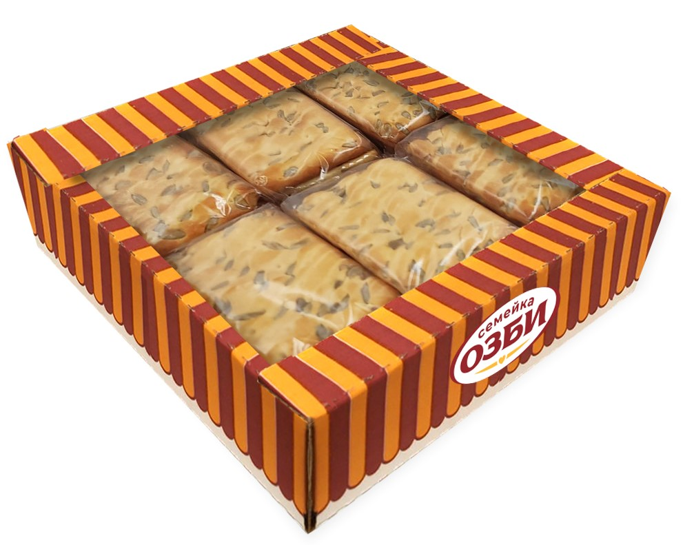 Печенье затяжное Семейка Озби с семечками, 340г
