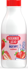 Йогурт питьевой Любимое дело с клубникой 1.5%, 420г