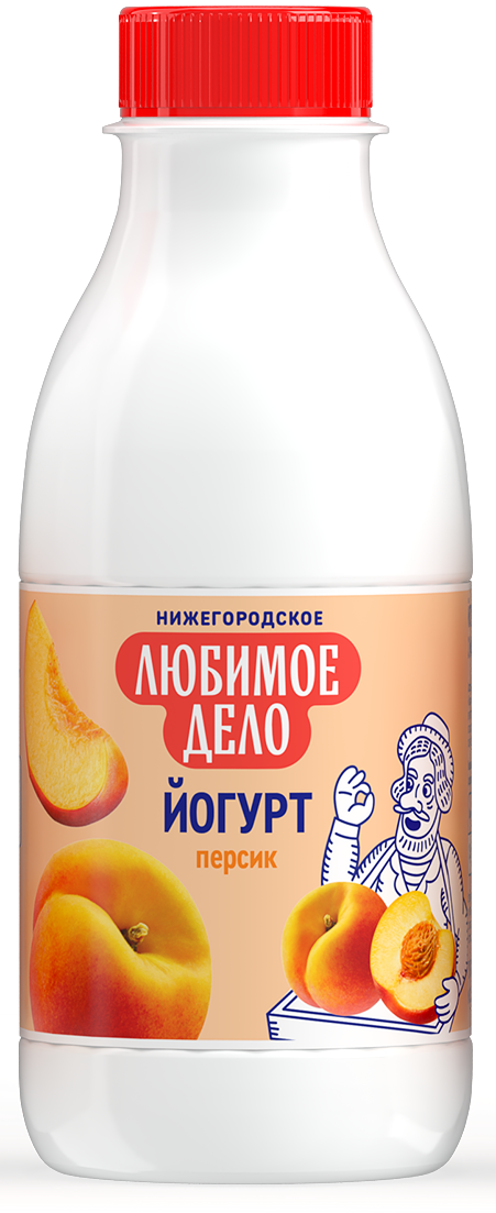 Йогурт питьевой Любимое дело с персиком 1.5%, 420г