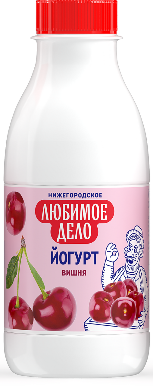 Йогурт питьевой Любимое дело с вишней 1.5%, 420г