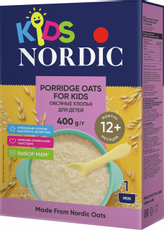 Хлопья Nordic Kids овсяные для детей, 400г