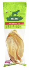 Ухо говяжье Titbit для собак, 60г