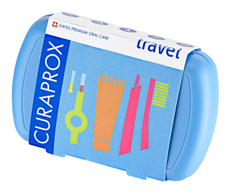 Набор дорожный Curaprox Be You Зубная паста с щеткой и ершиком синий