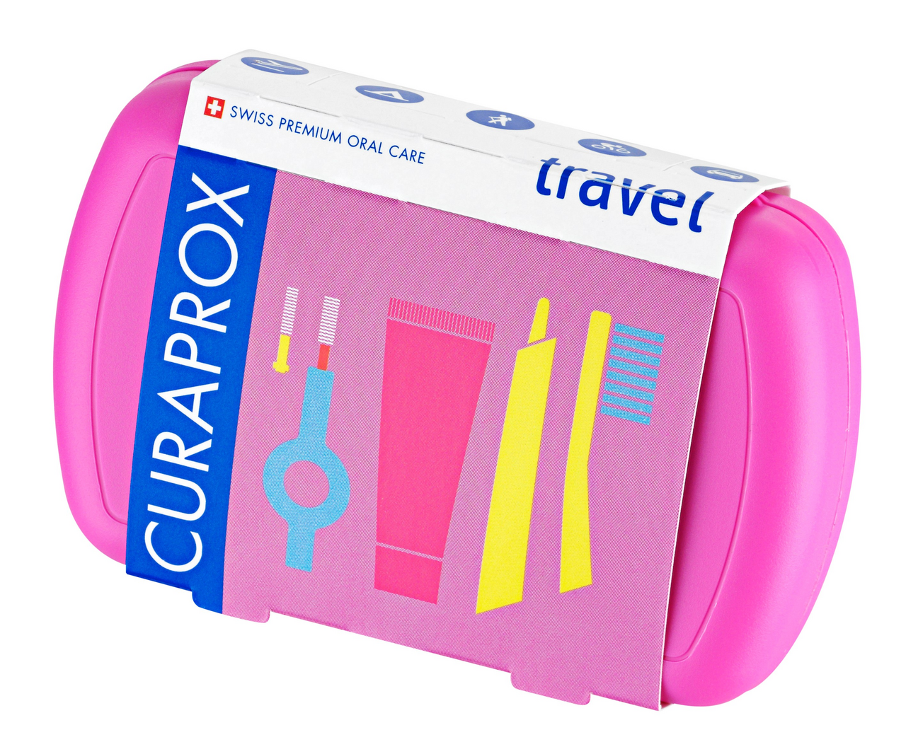 Изображение товара Набор дорожный Curaprox Be You с пастой щеткой и ершиками для ухода за полостью рта