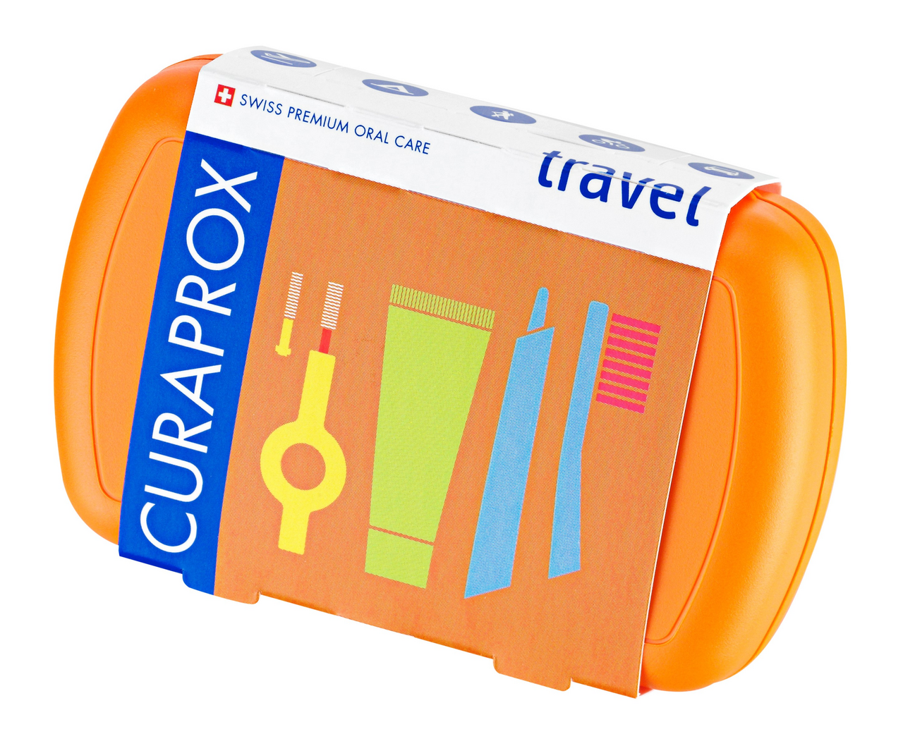 Изображение товара Дорожный набор для ухода за полостью рта Curaprox Be You с щеткой и ершиками