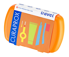 Набор дорожный Curaprox Be You Зубная паста с щеткой и ершиком оранжевый