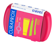 Набор дорожный Curaprox Be You Зубная паста с щеткой и ершиком красный