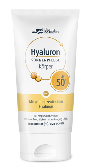 Изображение товара Крем для тела Medipharma Cosmetics Hyaluron солнцезащитный SPF50, 150мл