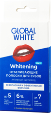 Полоски для зубов Global White отбеливающие 2 пары