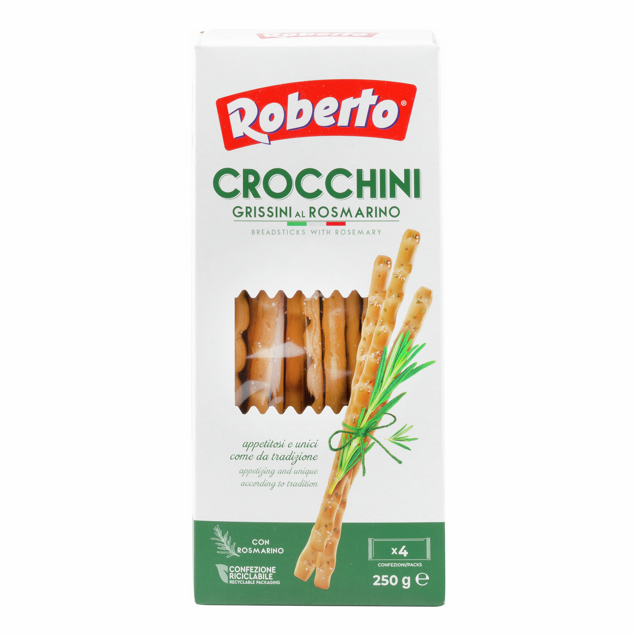 Палочки хлебные Roberto Гриссини Кроккини с розмарином, 250г